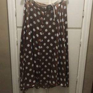 Zara polka dot skirt